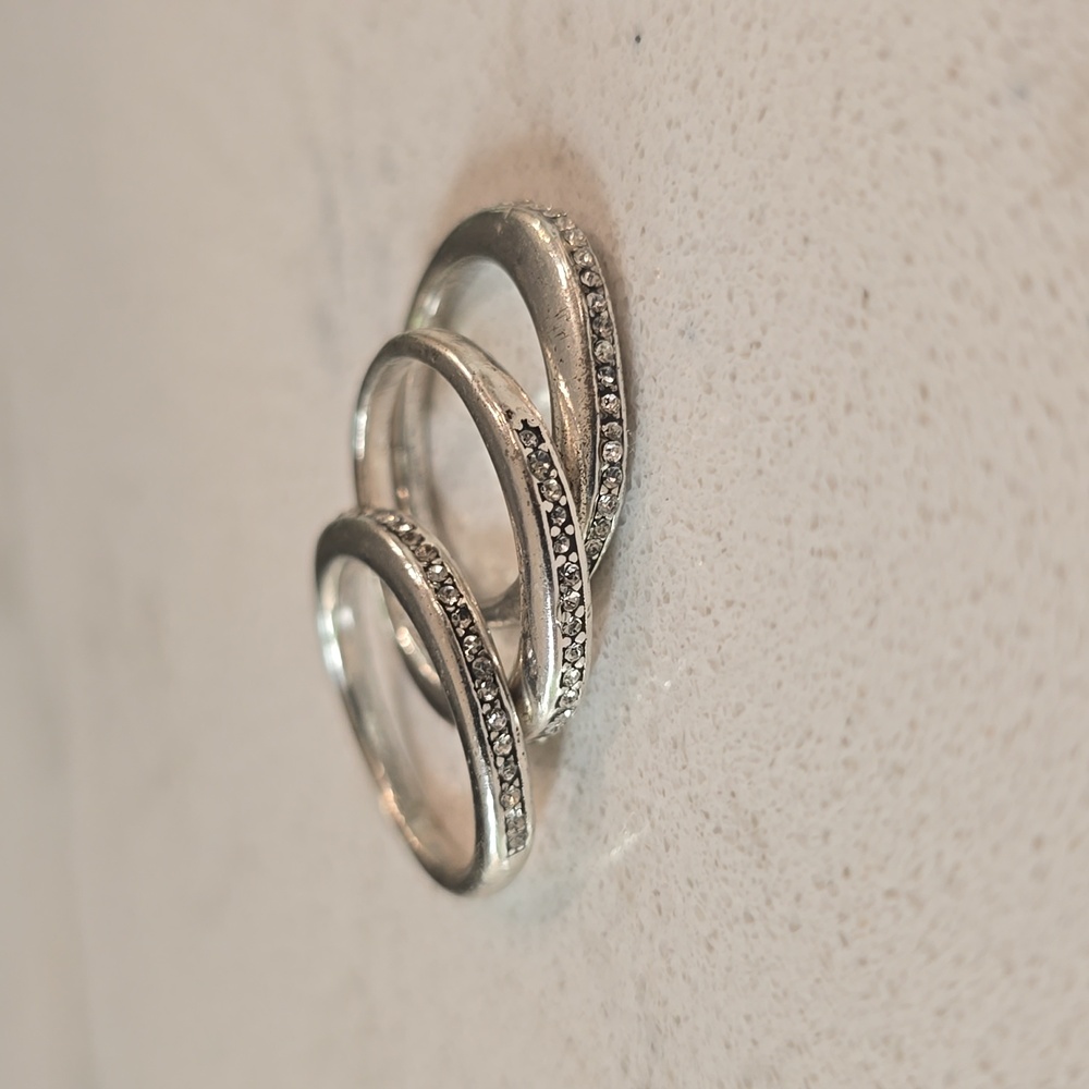 Elegant Silver Band Rings